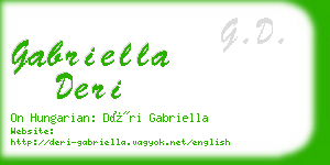 gabriella deri business card